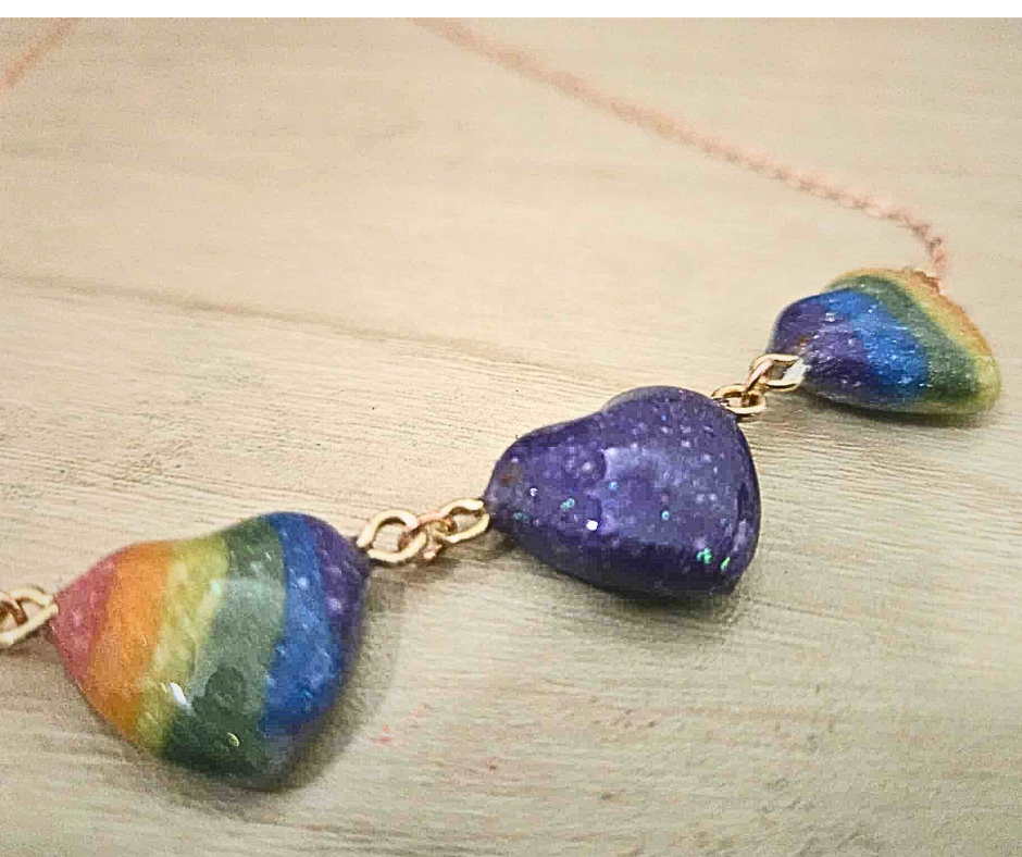 Tripple Floating Heart Necklace