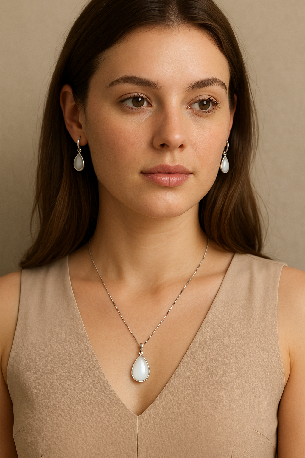 Tear Drop Necklace Pendant for Breastmilk Keepsake