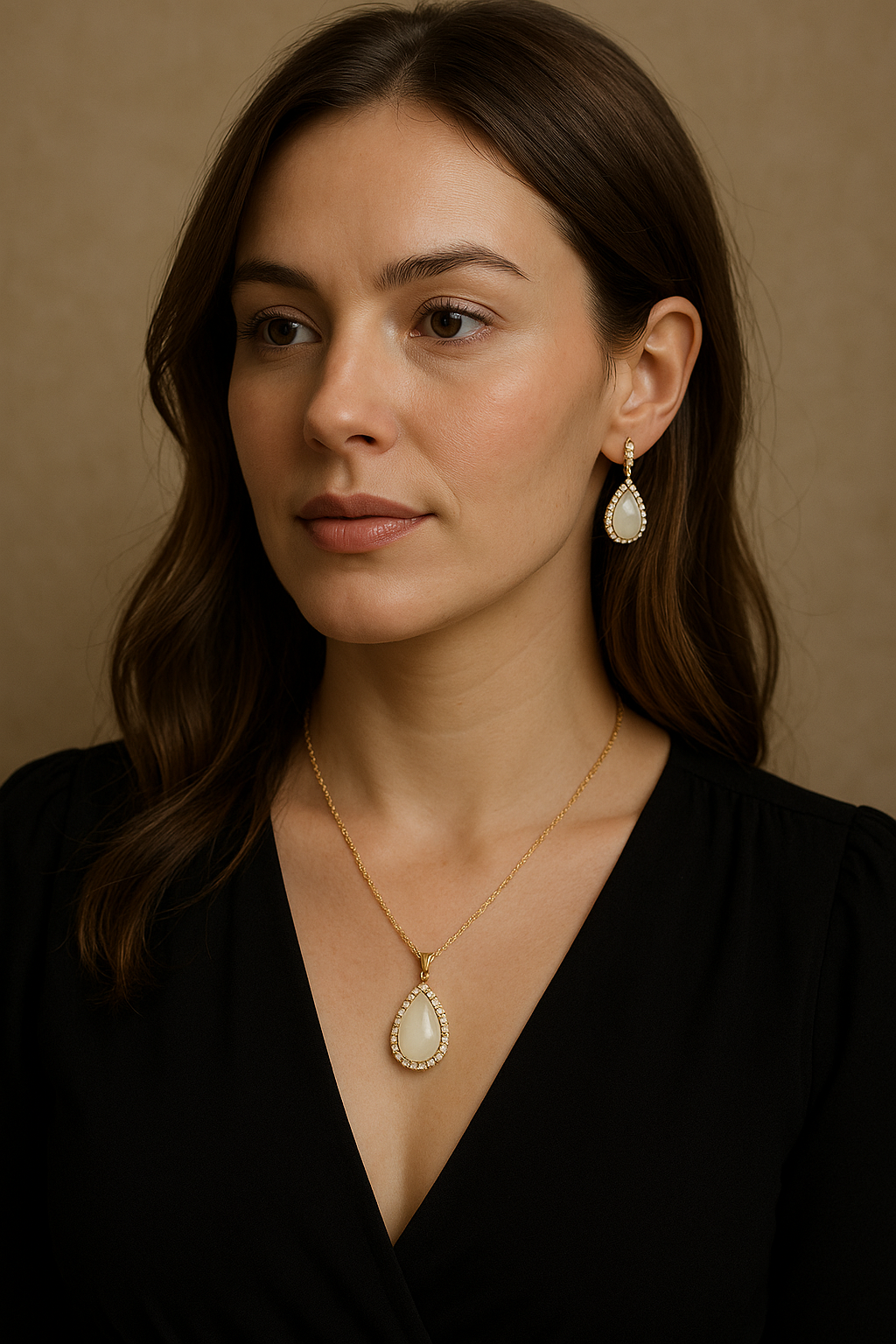 Tear Drop Necklace Pendant for Breastmilk Keepsake