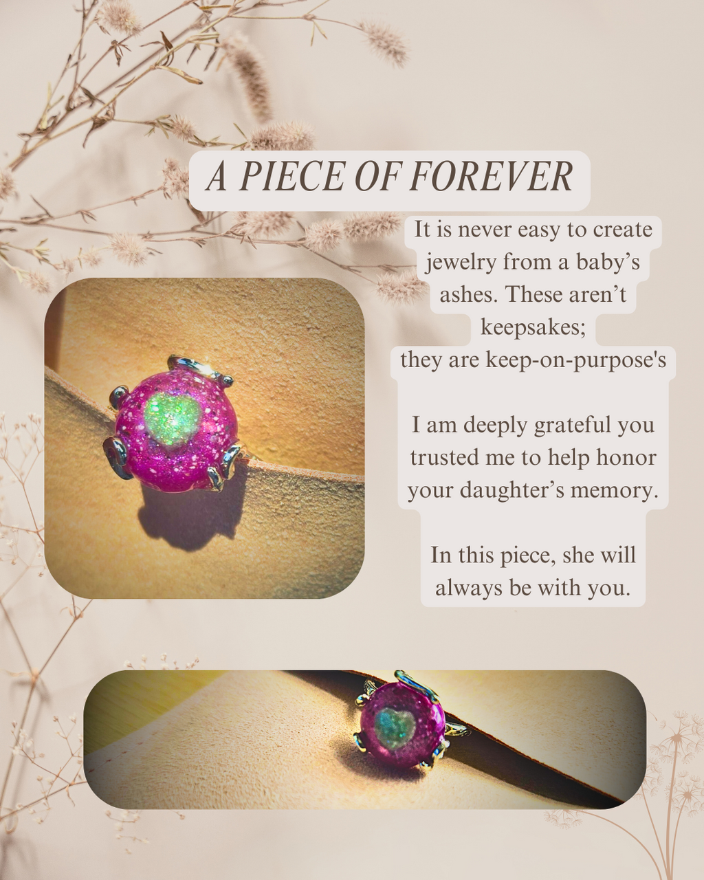 Claw Set Breastmilk Ring