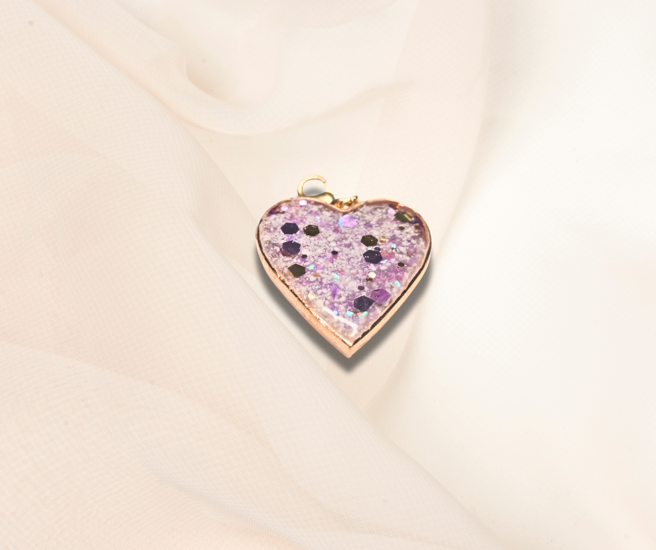 Breastmilk Pendant - Heart Shape Bezel