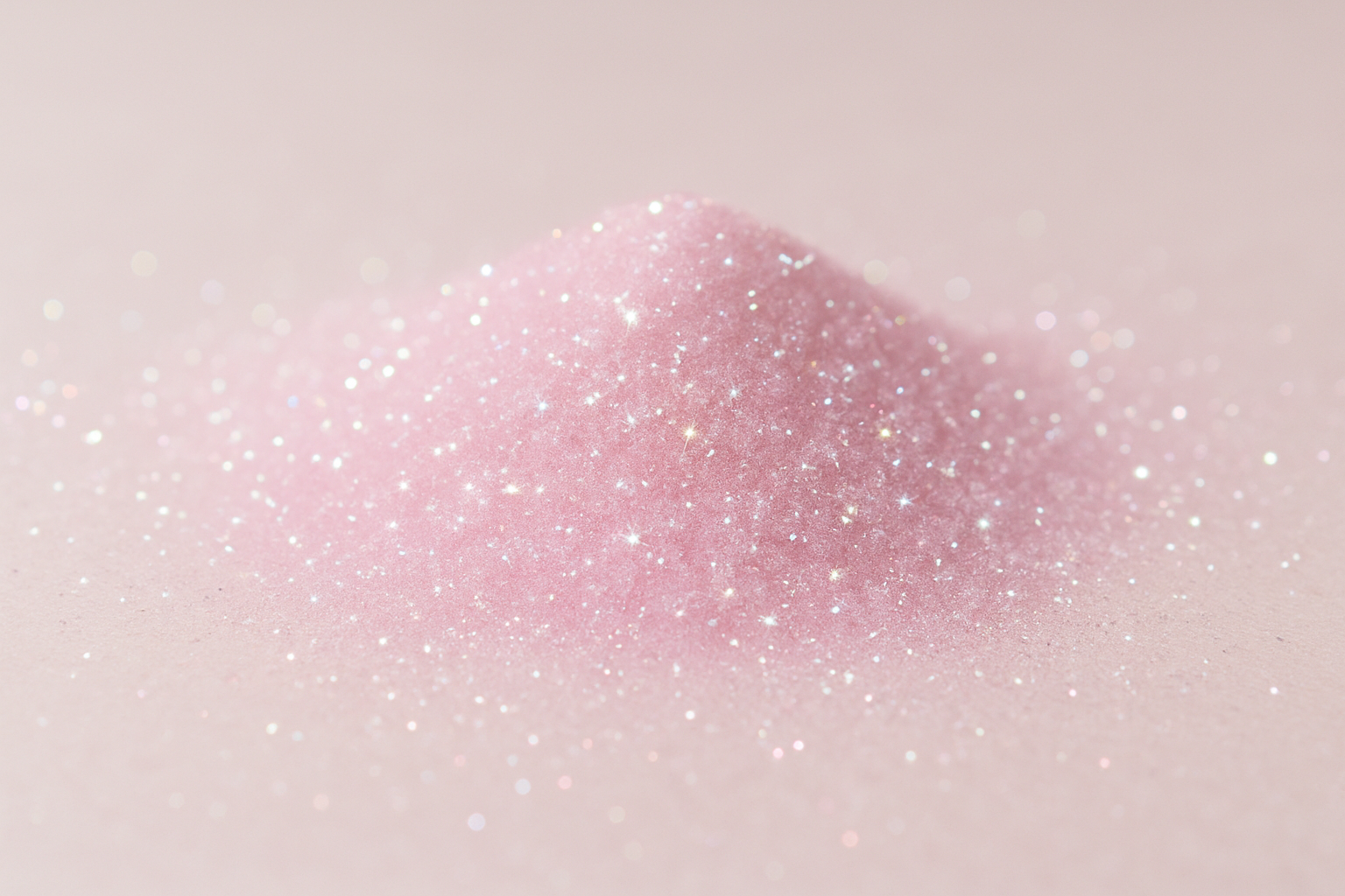 Light pink glitter pile